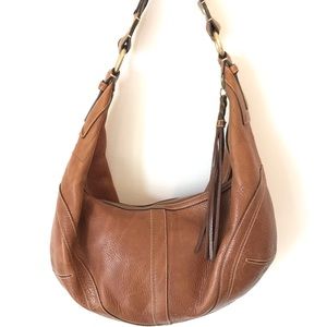 *RARE* Vintage COACH soho leather braided lrg hobo